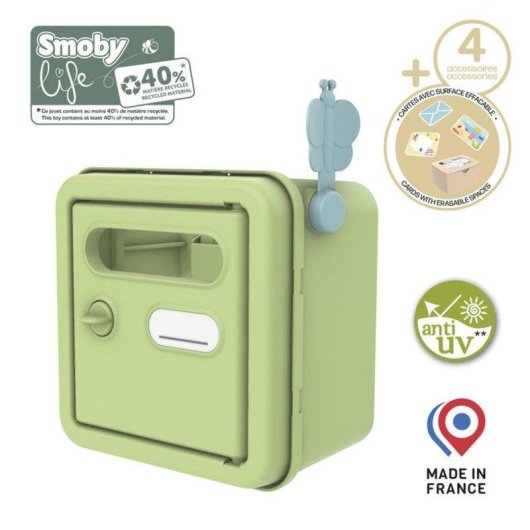 Buzón de Juguete Smoby Life Montaje en Pared Material Reciclado y Protección UV