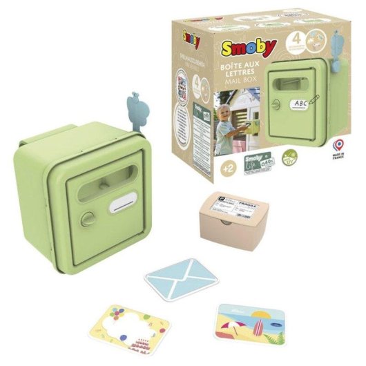 Buzón de Juguete Smoby Life Montaje en Pared Material Reciclado y Protección UV