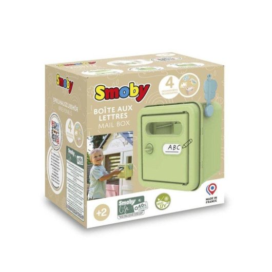 Buzón de Juguete Smoby Life Montaje en Pared Material Reciclado y Protección UV