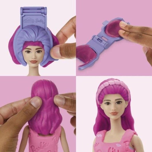 Set Créatif Play-Doh Barbie Coeurs et Cheveux avec Poupée 30 cm
