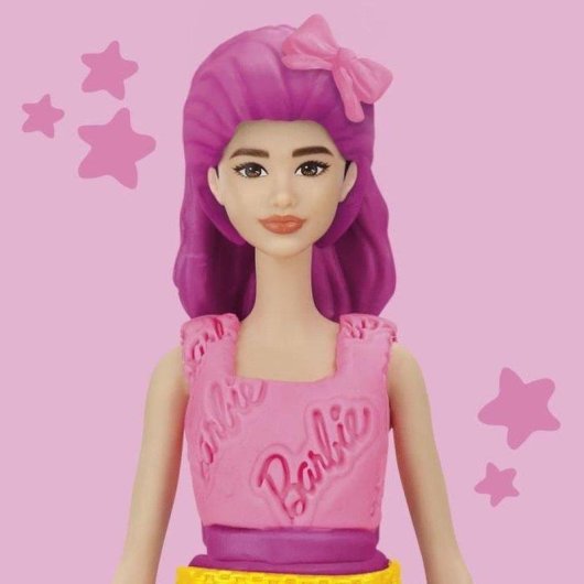 Set Créatif Play-Doh Barbie Coeurs et Cheveux avec Poupée 30 cm