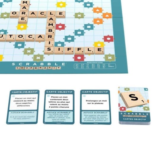 Juego de mesa Scrabble Classic 2 en 1 reversible Mattel 2-4 jugadores