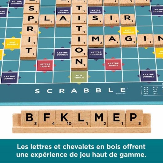 Juego de mesa Scrabble Classic 2 en 1 reversible Mattel 2-4 jugadores
