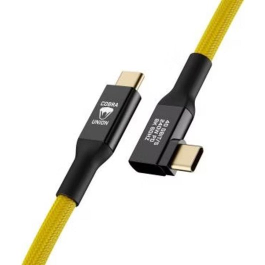 Cavo USB-C Cobra USB4 240W 40Gbps 0,3m Angolato