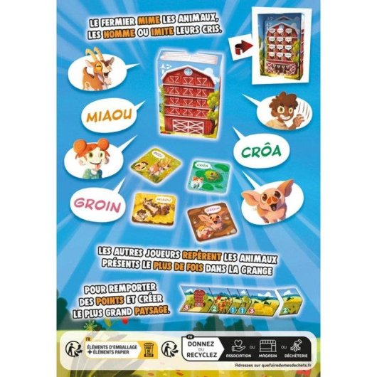 Juego de fiesta Asmodee Kikicri Animales para 3-6 Jugadores