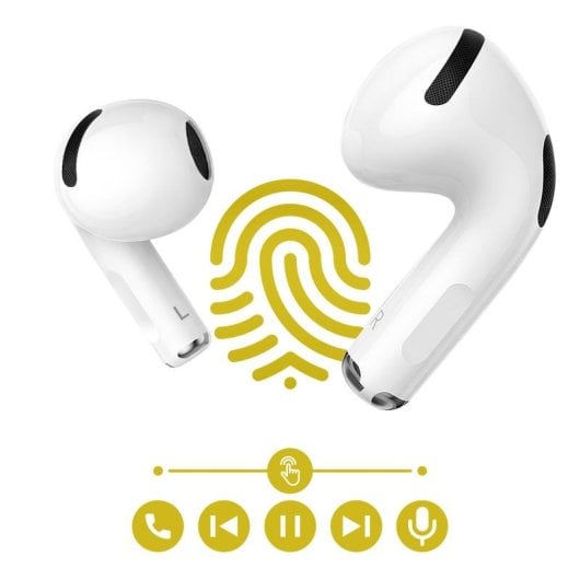 Auriculares Remax LipMax RPL-12 Bluetooth sem fios intra-auriculares brancos
