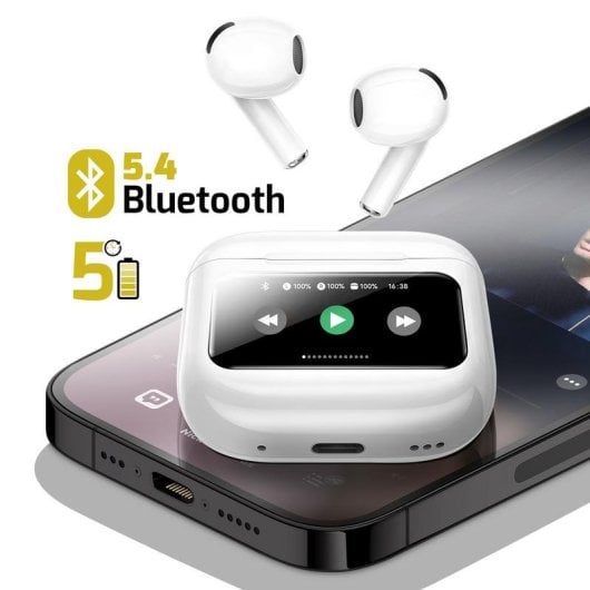 Auriculares Remax LipMax RPL-12 Bluetooth sem fios intra-auriculares brancos