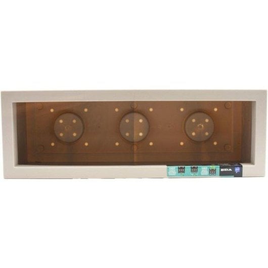 Jardineira EDA Volcania Up 25L Efeito Pedra Beige 59x19,5x22,8cm Resistente UV Geada