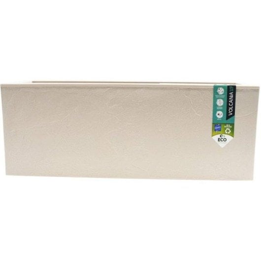 Jardineira EDA Volcania Up 25L Efeito Pedra Beige 59x19,5x22,8cm Resistente UV Geada