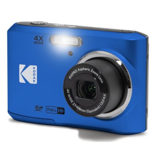 Cámara Compacta Kodak PIXPRO FZ45 16MP Zoom 4x Bluetooth Wi-Fi Azul