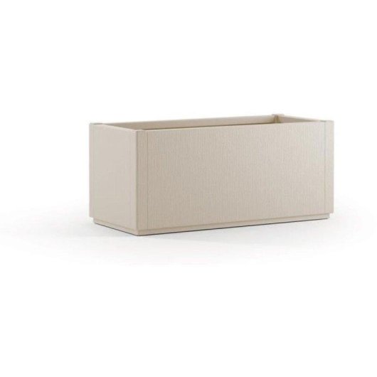 Blumenkasten Stefanplast Ethica 80 cm Chalk Holzeffekt 80 L Recyceltes Kunststoff