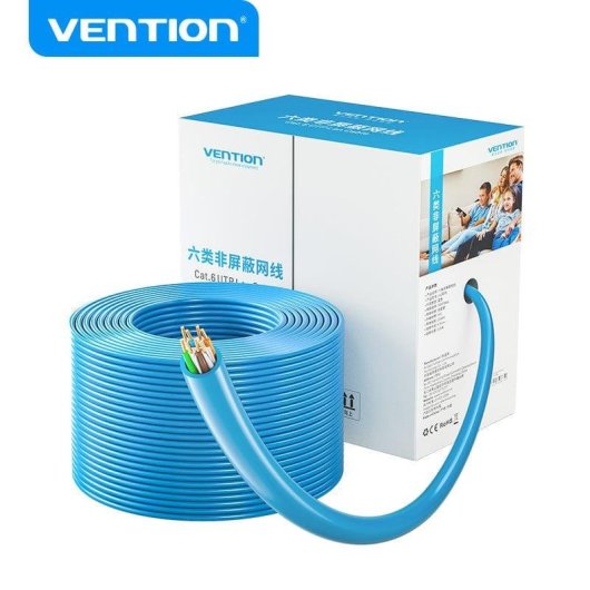 Cable de red Vention IHBL305 Cat6 UTP 305m Azul