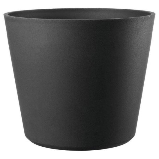 Pot Rond Deroma Origin 49L Antracite Plastique Recyclé Résistant Gel UV