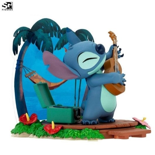 Figura Coleccionable Disney Stitch con Guitarra Abysse Multicolor