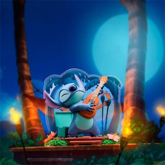 Figura Coleccionable Disney Stitch con Guitarra Abysse Multicolor