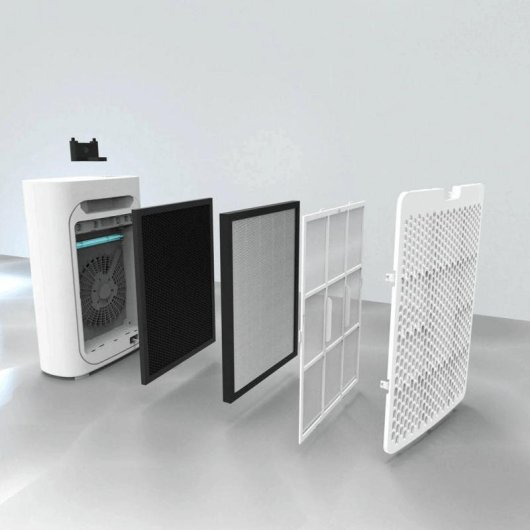 Purificateur d'air HTW Space Plus HEPA 13 510 m³/h Wi-Fi Alexa Google