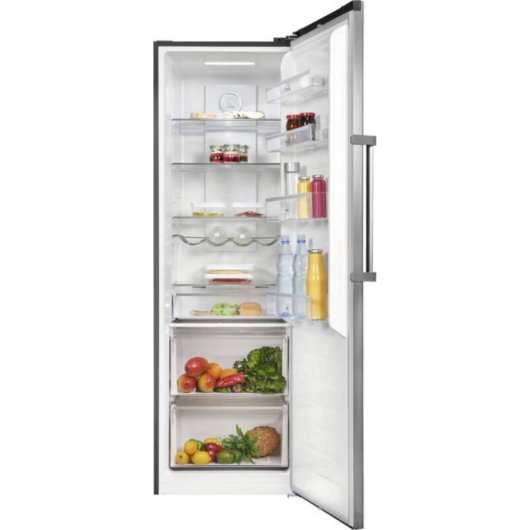 Frigorífico una puerta Exquisit KS360-V-HE-040D No Frost 185 cm 359 L D Inoxlook