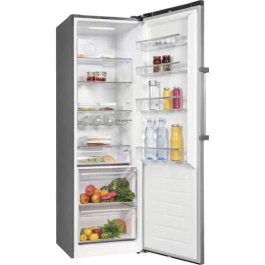 Frigorífico una puerta Exquisit KS360-V-HE-040D No Frost 185 cm 359 L D Inoxlook