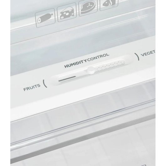 Frigorífico una puerta Exquisit KS360-V-HE-040D No Frost 185 cm 359 L D Inoxlook