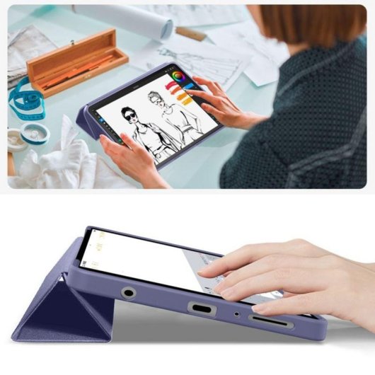 Capa Tech-Protect Samsung Galaxy Tab A9/A11 8.7" Multi-Azul Noite