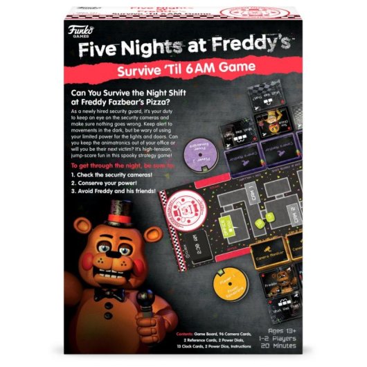 Juego de mesa FUNKO Five Nights At Freddy's Survive 'Til 6AM Estrategia 13+