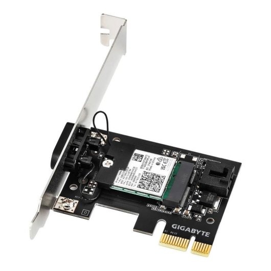 Netzwerkkarte Gigabyte GC-WFAX210 PCIe 4.0 Wi-Fi 6E 2400 Mbps Bluetooth 5.2
