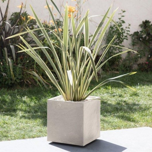 Paquebot Carré EDA Volcania Beige Calcaire 31L Double Paroi Résistant Gel UV
