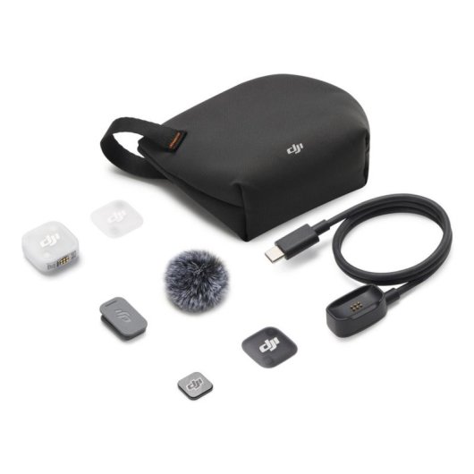 Mikrofon DJI Mic Mini 2 Bluetooth omnidirektional schwarz mit Magnetclip