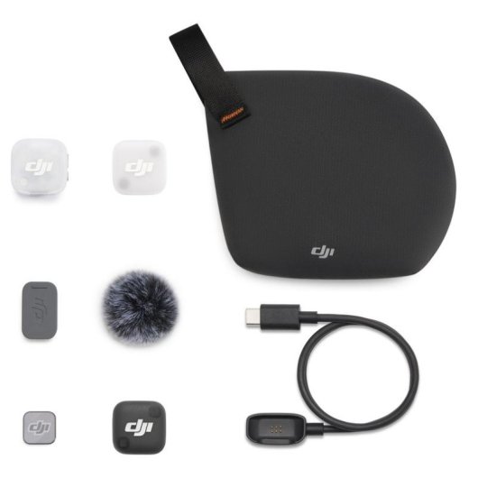 Mikrofon DJI Mic Mini 2 Bluetooth omnidirektional schwarz mit Magnetclip
