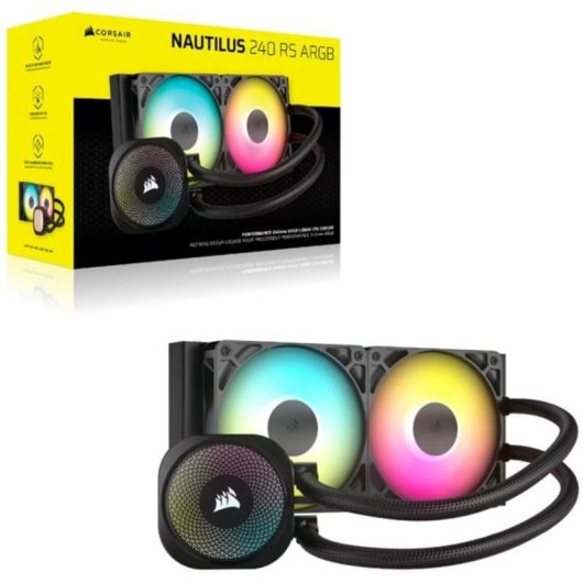 Refrigeração Líquida Corsair Nautilus RS ARGB 240mm 2 Ventoinhas RGB