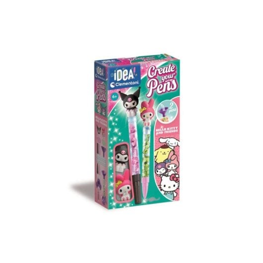 Clementoni Crée Stylos Melody Y Kuromi Set De 2 Bolígrafos Decorativos Para Montar Con Tinta De Colores Y Accesorios