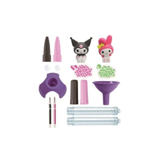Clementoni Crée Stylos Melody Y Kuromi Set De 2 Bolígrafos Decorativos Para Montar Con Tinta De Colores Y Accesorios