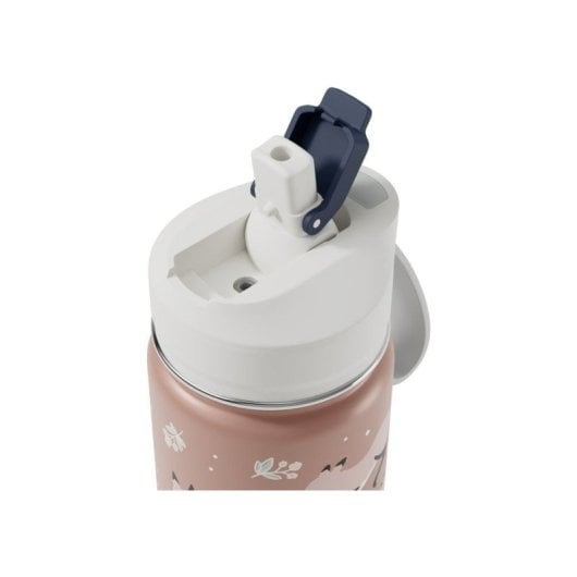 Garrafa Monbento Twisty Fox Térmica 2 em 1 300 ml + 120 ml com Palhinha e Compartimento Transparente