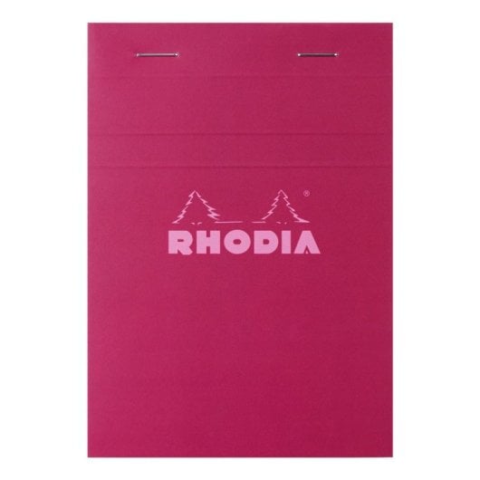 Rhodia A6 Block De Notas Grapas, 80 Hojas Microperforadas, Pauta 5x5, Formato 14,5x10,3 Cm, Papel Clairefontaine 80 G, Color N.º 13 (modelo Aleatorio)