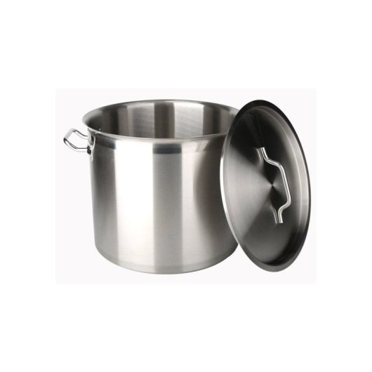 Baumalu Cazo Grande De Acero Inoxidable Con Tapa Ø40 Cm, 40 L
