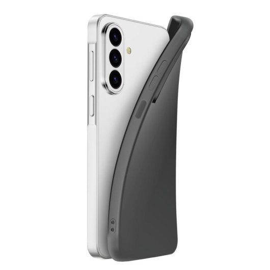 Funda para móvil Cellularline Chroma TPU Nera con microfibra per Galaxy A27