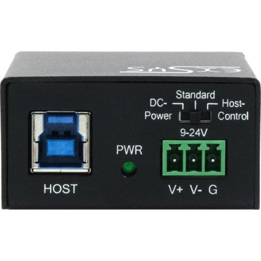 Hub Exsys 4 ports 5 Gbit/s modèle EX-11240HMS montage industriel robuste