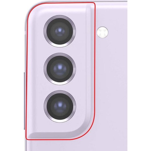 Módulo Lente Trasero Clappio Galaxy S21 FE Lavanda Vidrio Reforzado