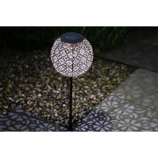 Galix Solarleuchte Garten Metall Retro LED Weiß 10 Lumen IP44