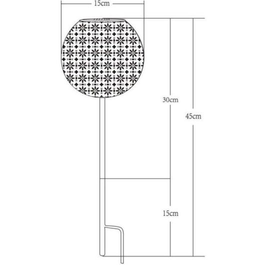 Galix Solarleuchte Garten Metall Retro LED Weiß 10 Lumen IP44