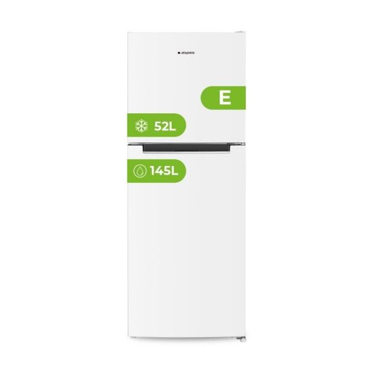 Frigorífico Dois Portas Aspes AF145501ENF No Frost 142cm 197L E Branco