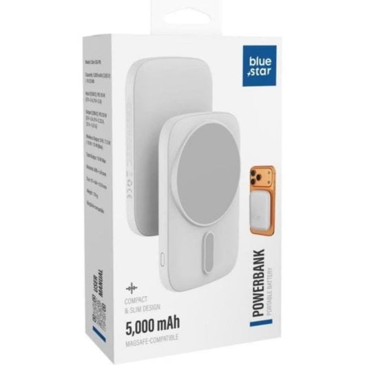 Batería externa Blue Star Slim DG-P8 5000 mAh MagSafe USB-C Power Delivery