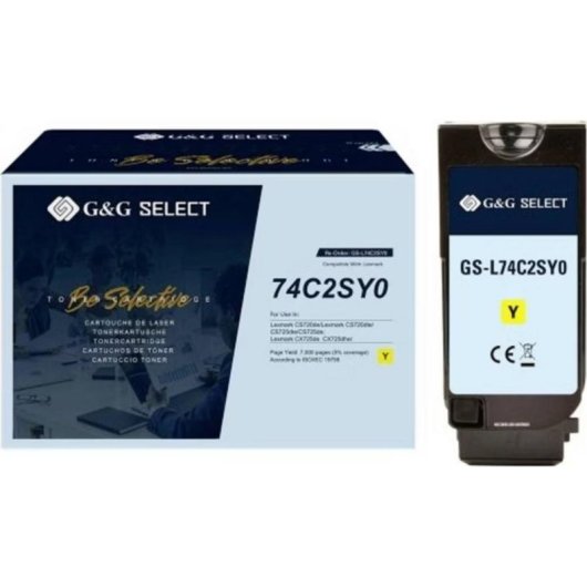 Kompatibler Toner G&G Gelb Lexmark 7000 Seiten
