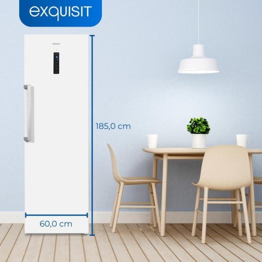 Frigorífico una puerta Exquisit KS360-V-HE-040D No Frost 185cm 359L D Blanco