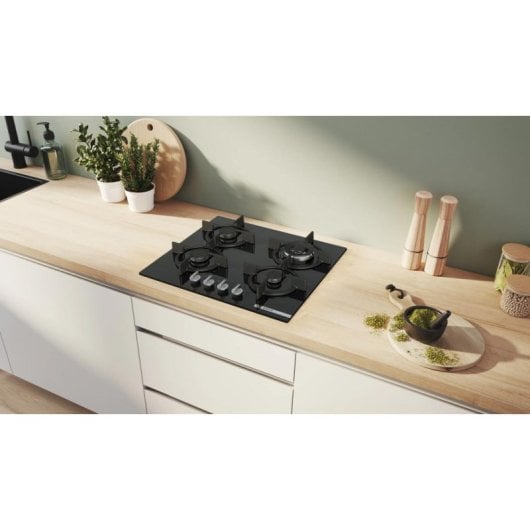 Placa de gas Bosch Serie 6 PPH6A6I10 4 zonas 60 cm Negro