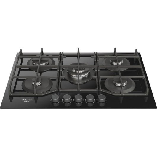 Plaque à gaz Hotpoint HAGS 72F/BK 1 Noir 5 zones
