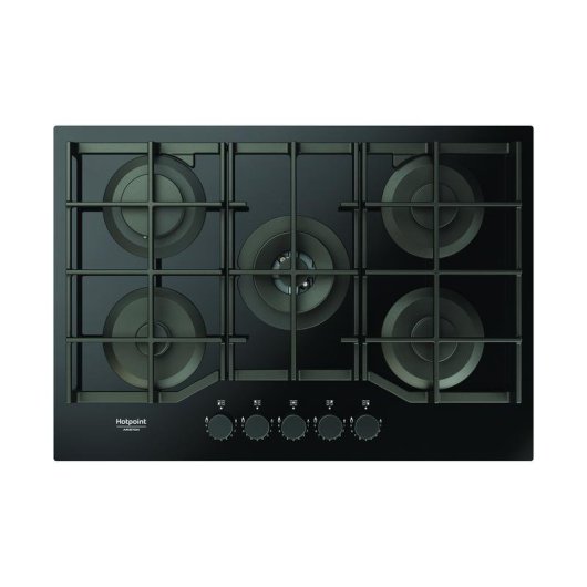 Plaque à gaz Hotpoint HAGS 72F/BK 1 Noir 5 zones