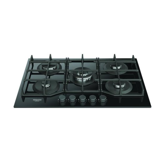 Plaque à gaz Hotpoint HAGS 72F/BK 1 Noir 5 zones