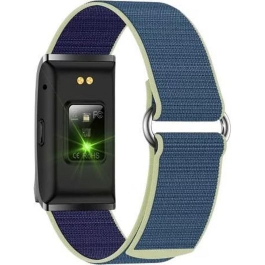 Pulsera de actividad Platyne DHEA2 Bluetooth GPS Azul 40 días batería resistente agua