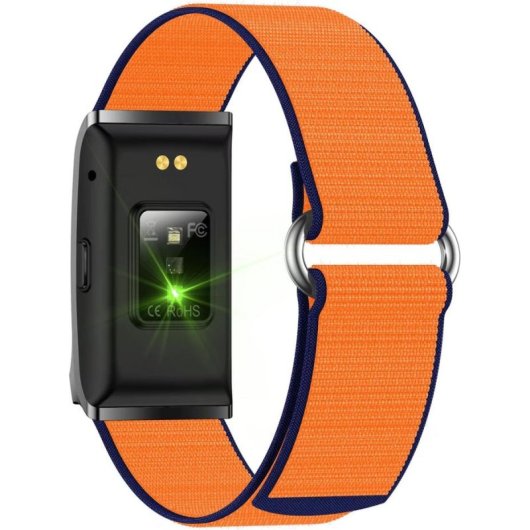 Pulsera de actividad Platyne Ona Bluetooth GPS Orange 40 días batería salud